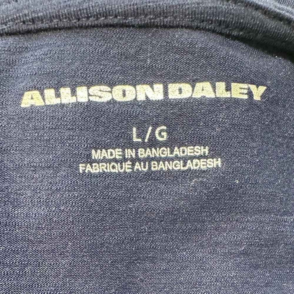 Allison Daley Navy Top with Embroidery - Picture 2 of 6